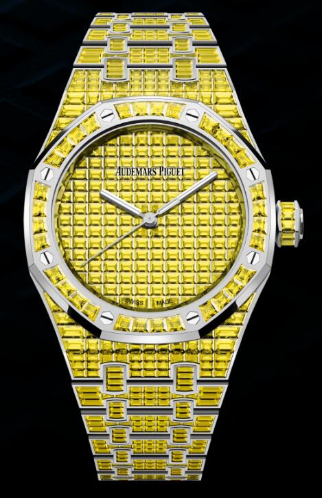 Audemars Piguet Replica Watch ROYAL OAK SELFWINDING YELLOW CHRYSOBERYL "50TH ANNIVERSARY" 15554BC.RY.1274BC.01